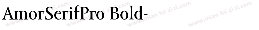 AmorSerifPro Bold字体转换